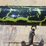 Black chartreuse crackle spook jr #16