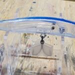 Transparent blue jerkbait #22