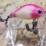 Bone pink small square bill #66