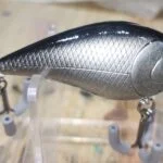 Silver black square bill #73